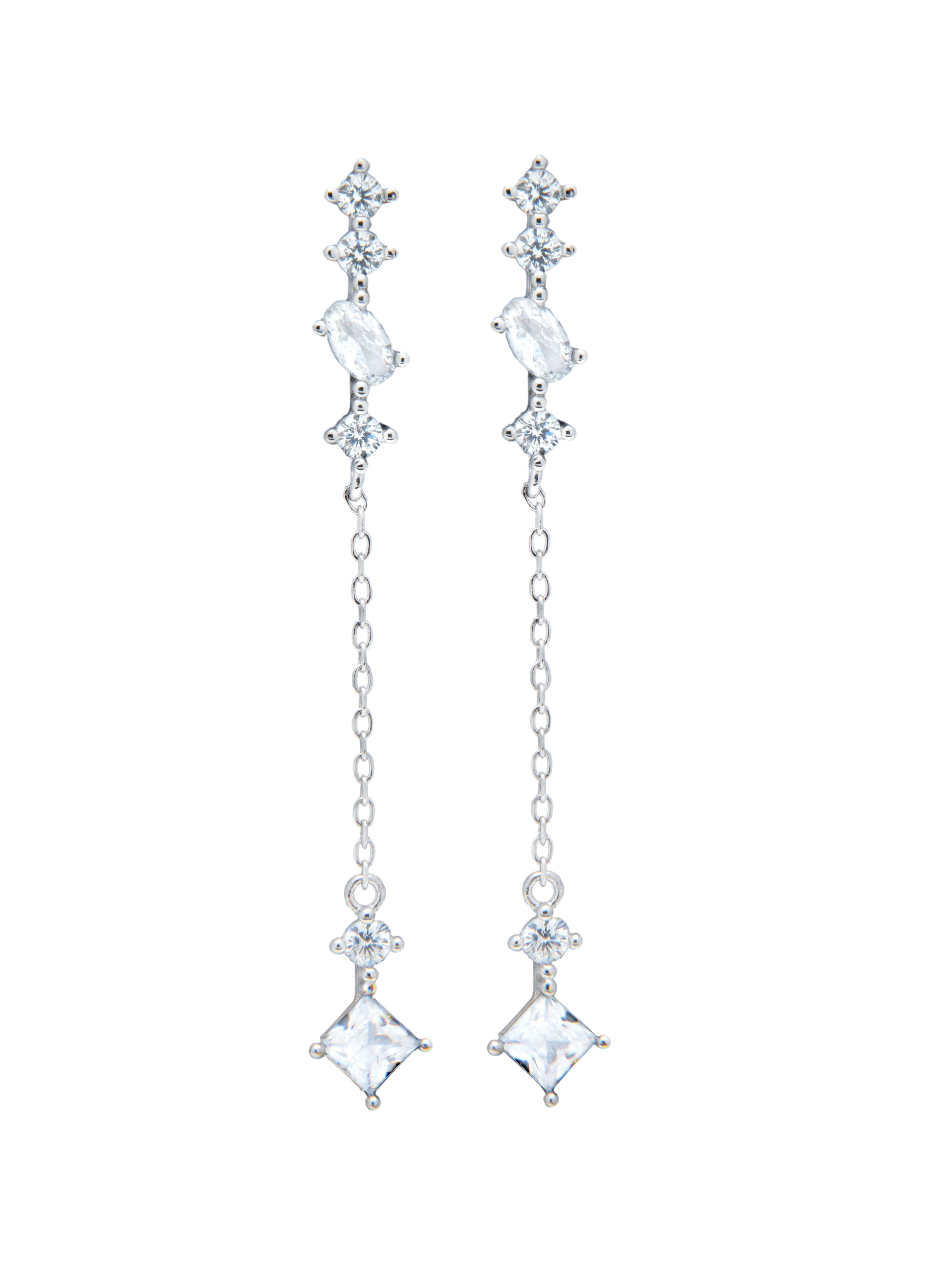 CZ Drop Earrings