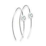 Clear Crystal Hoop Earrings