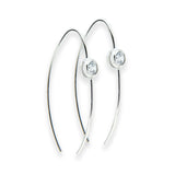 Clear Crystal Hoop Earrings