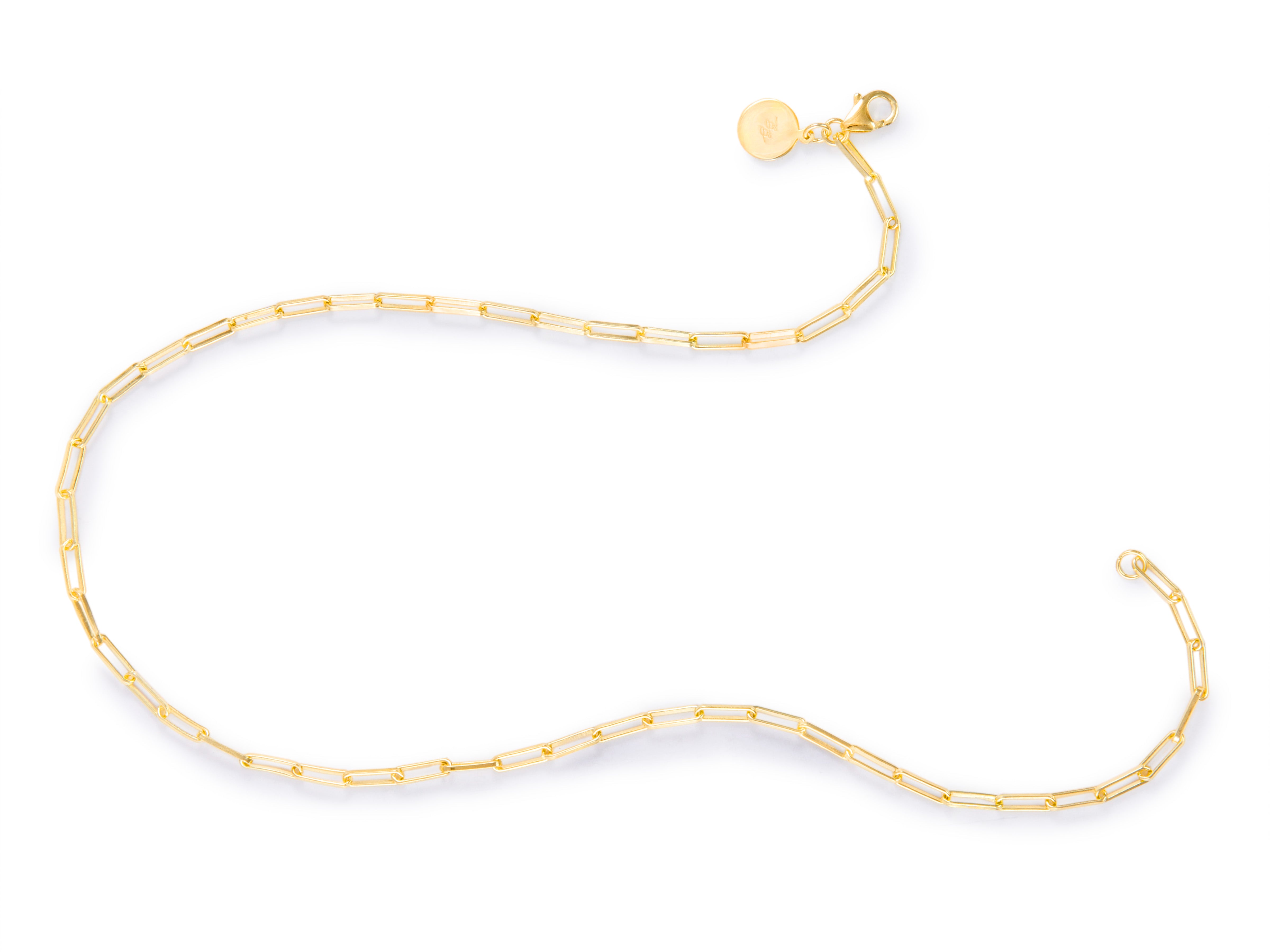 Gold Paperclip - Necklace