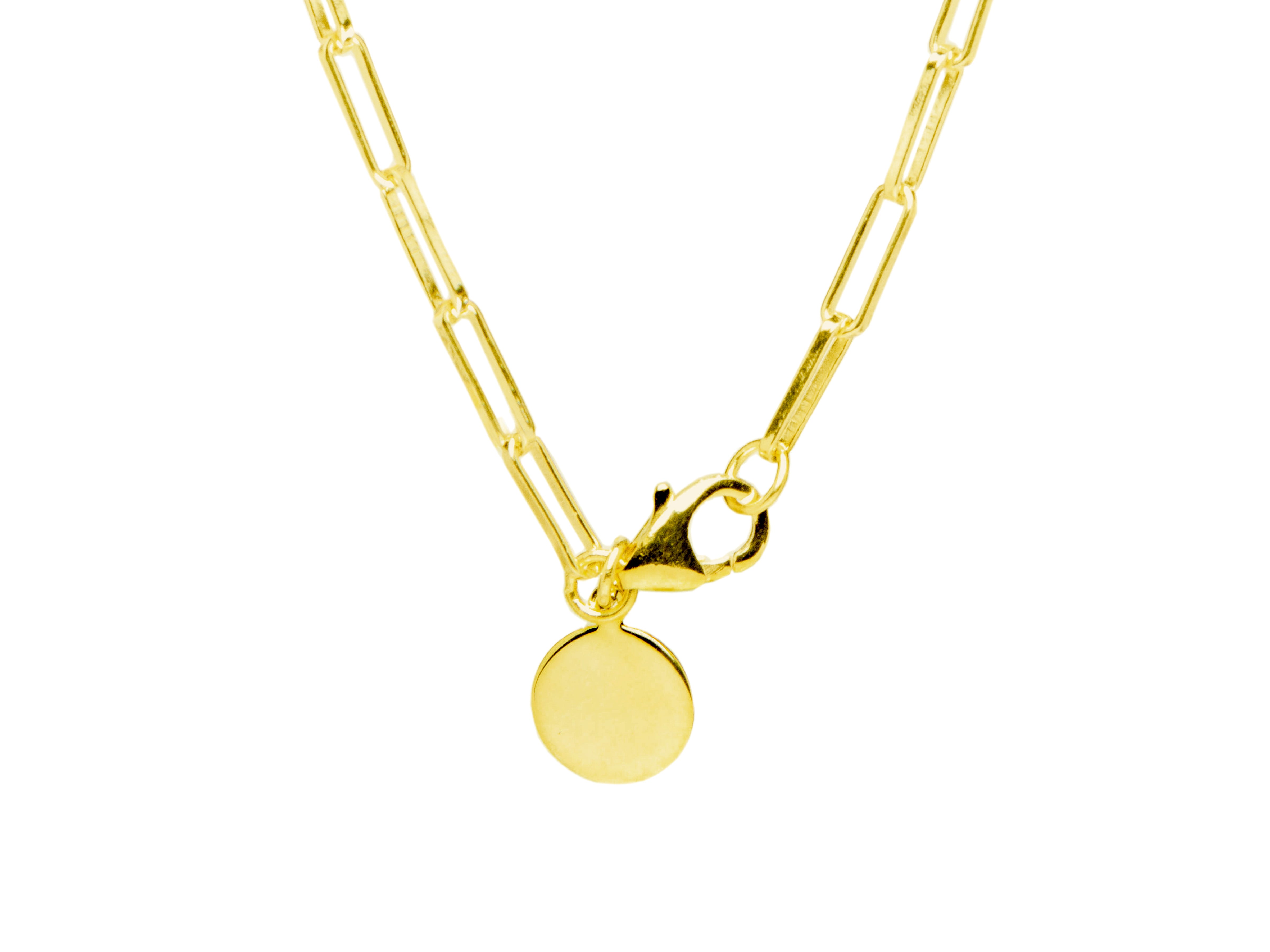 Gold Paperclip - Necklace