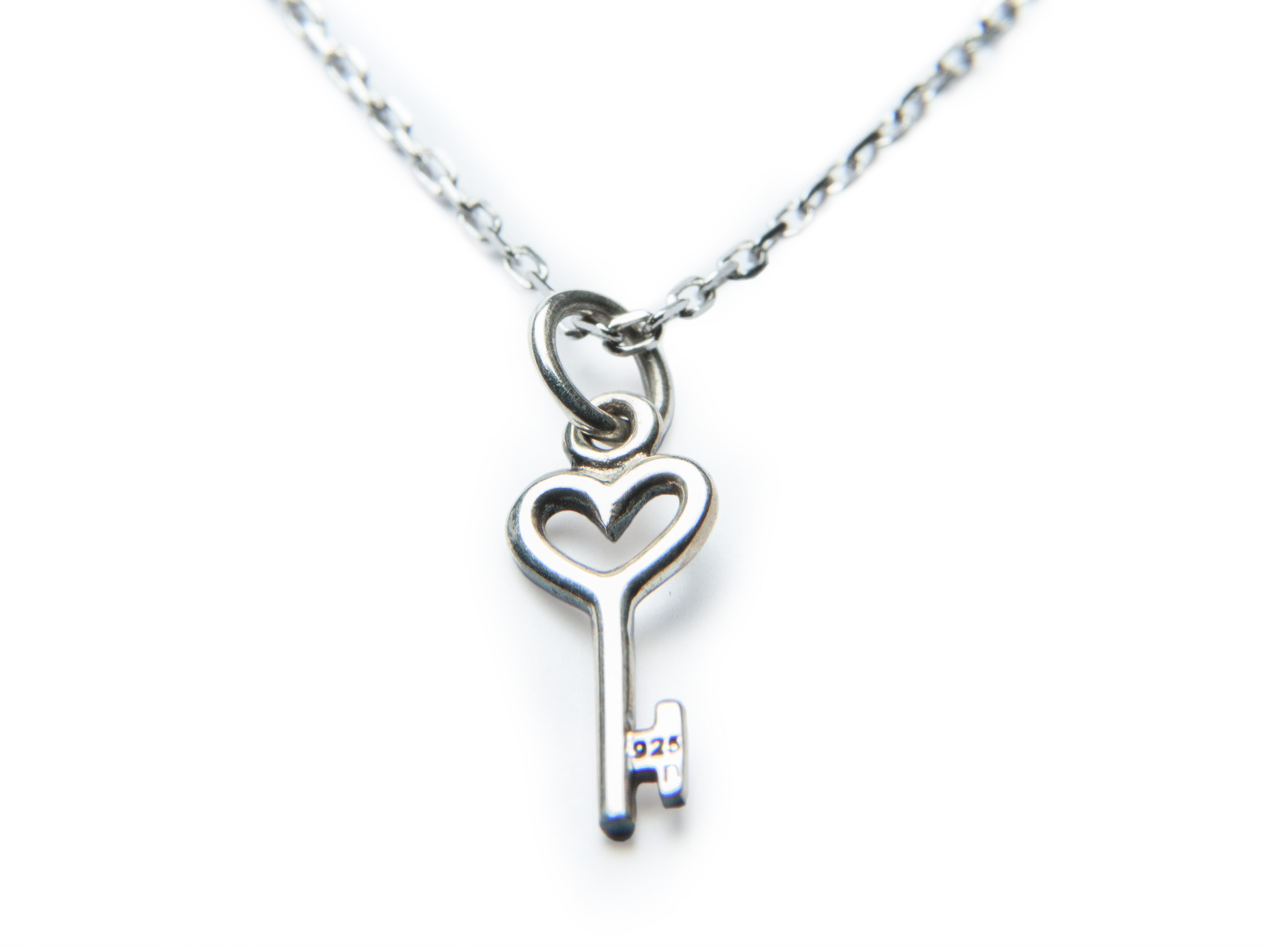 Dainty Key Sterling Necklace