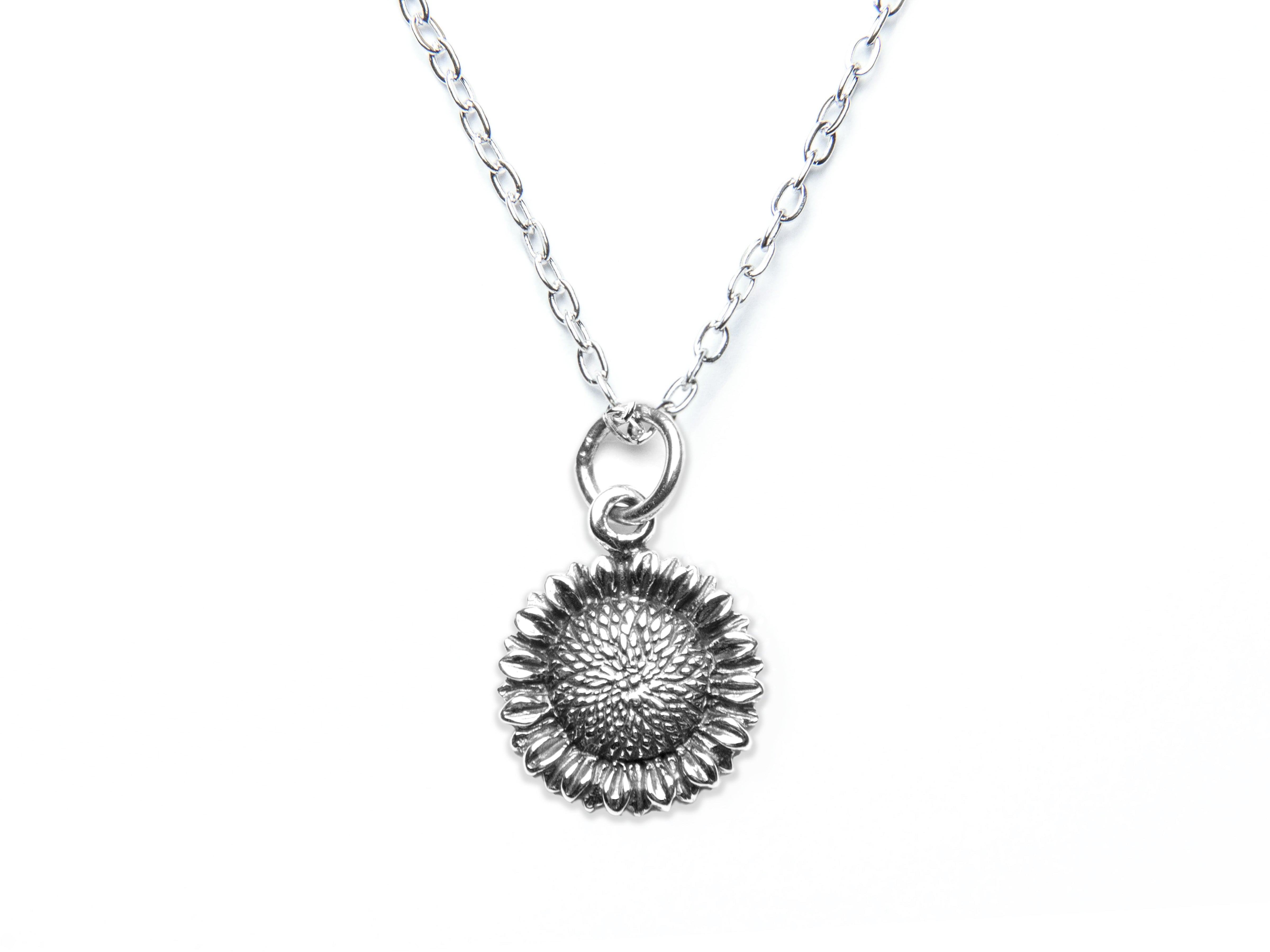 Sunflower Sterling Necklace