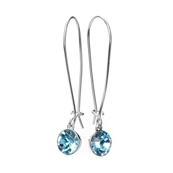 Sterling Silver Two-Strand Crystal Drop Earrings at Fraser Hart